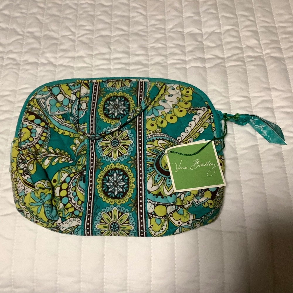 Vera Bradley Floral Paisley purse, cosmetic bag peacock NWT